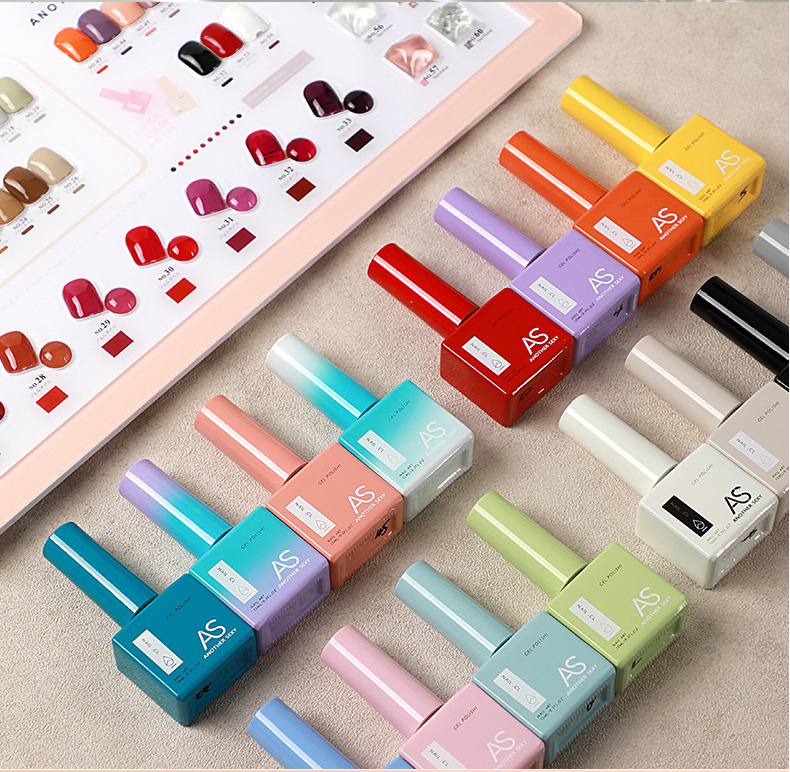 Sơn Gel AS Bộ 60 Màu Sơn Sang Chảnh ( Tặng Kèm Base - Cứng Móng - Top - Bảng Màu )