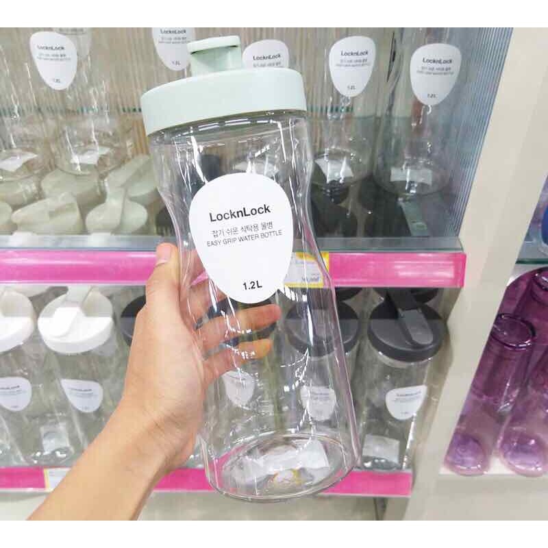 HOT SALE [Mã 11LIFESALE giảm 10  đơn 99K] Bình Đựng Nước Lock Lock Easy Grip HAP813 [1.2L] HAP814 [1.5L]