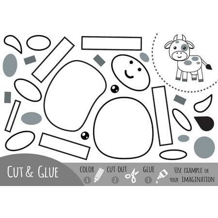 Giấy tô màu và cắt dán - Mẫu 2