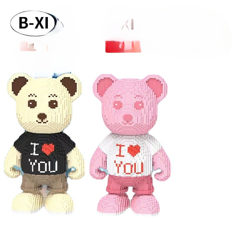 mô hình lắp ghép gấu tesdi 55cm