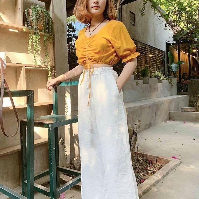 [HCM]Quần Ống Rộng Lưng Thun Chất Xô Đũi Mềm Mịn