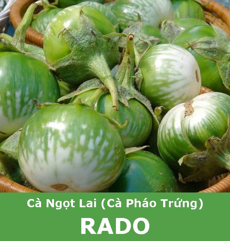 Hạt Giống Cà Ngọt Lai F1 (Cà Pháo Trứng) Trái Sai, Giòn Ngọt