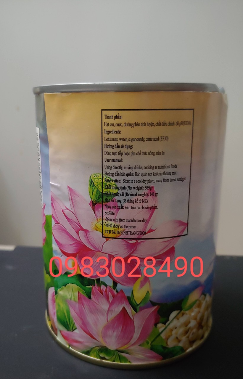 FreeshipMax - Hạt Sen Đường Phèn Bitraco 565g- Thực phẩm Trần Lê