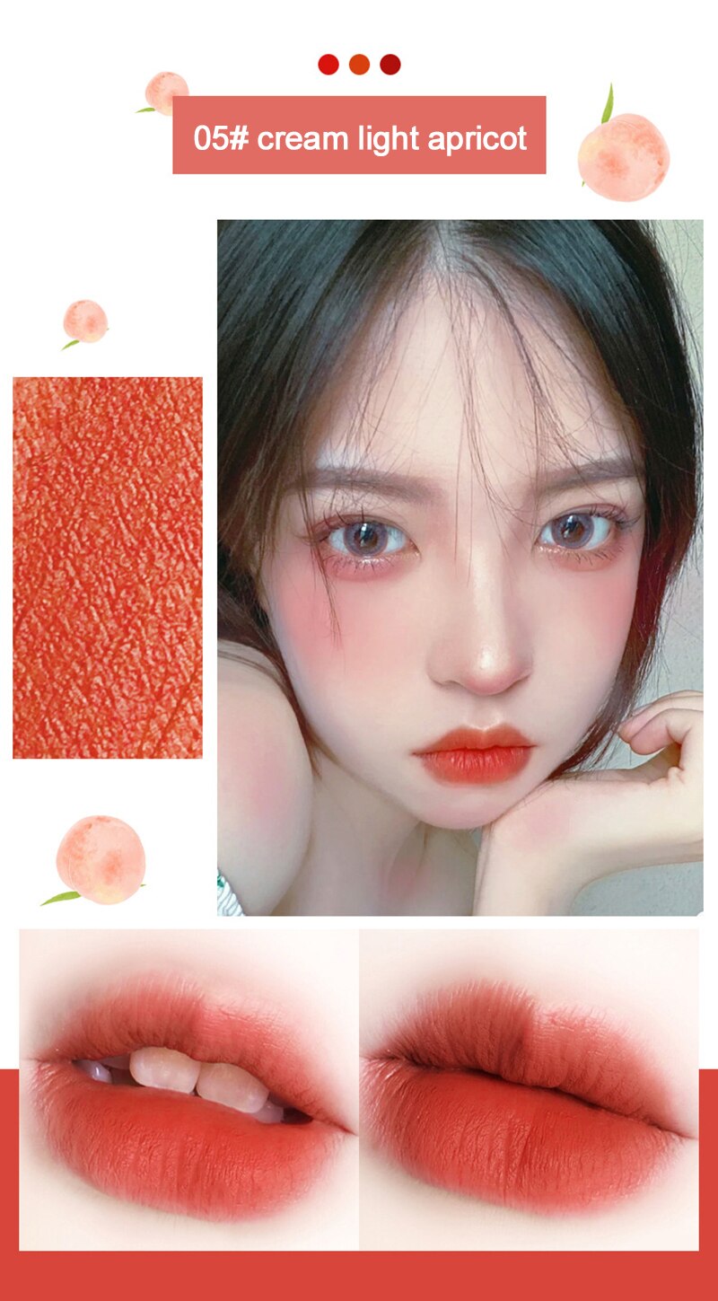 Son kem mờ lì Omga Peach
