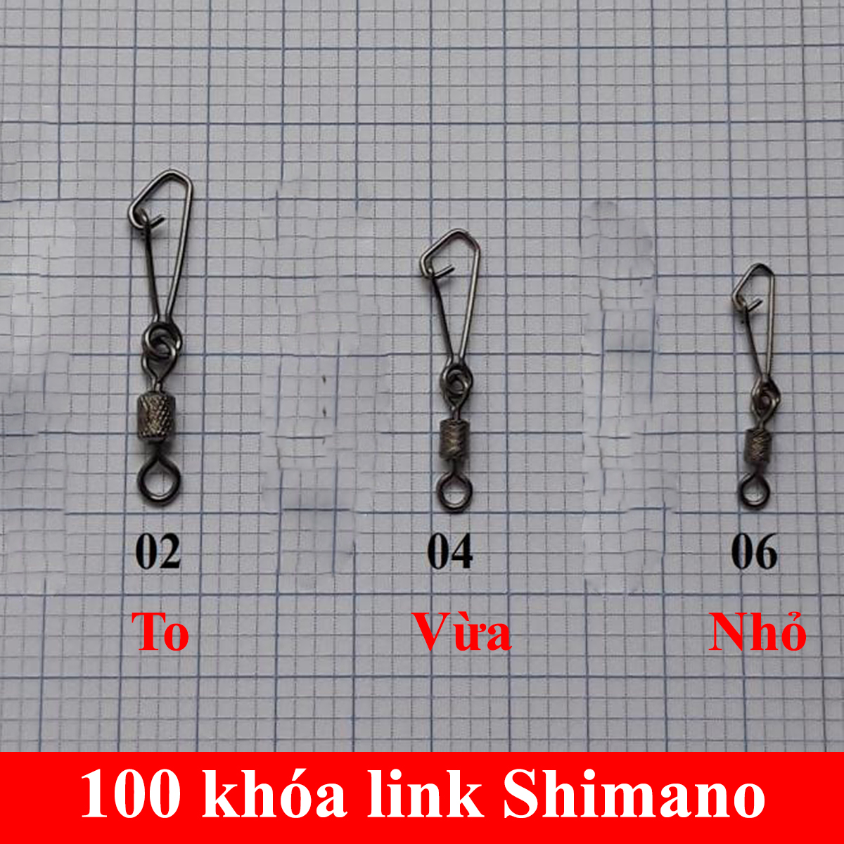 Khóa Link,Má ní câu cá shimano ( loại xịn)-bịch 100 cái