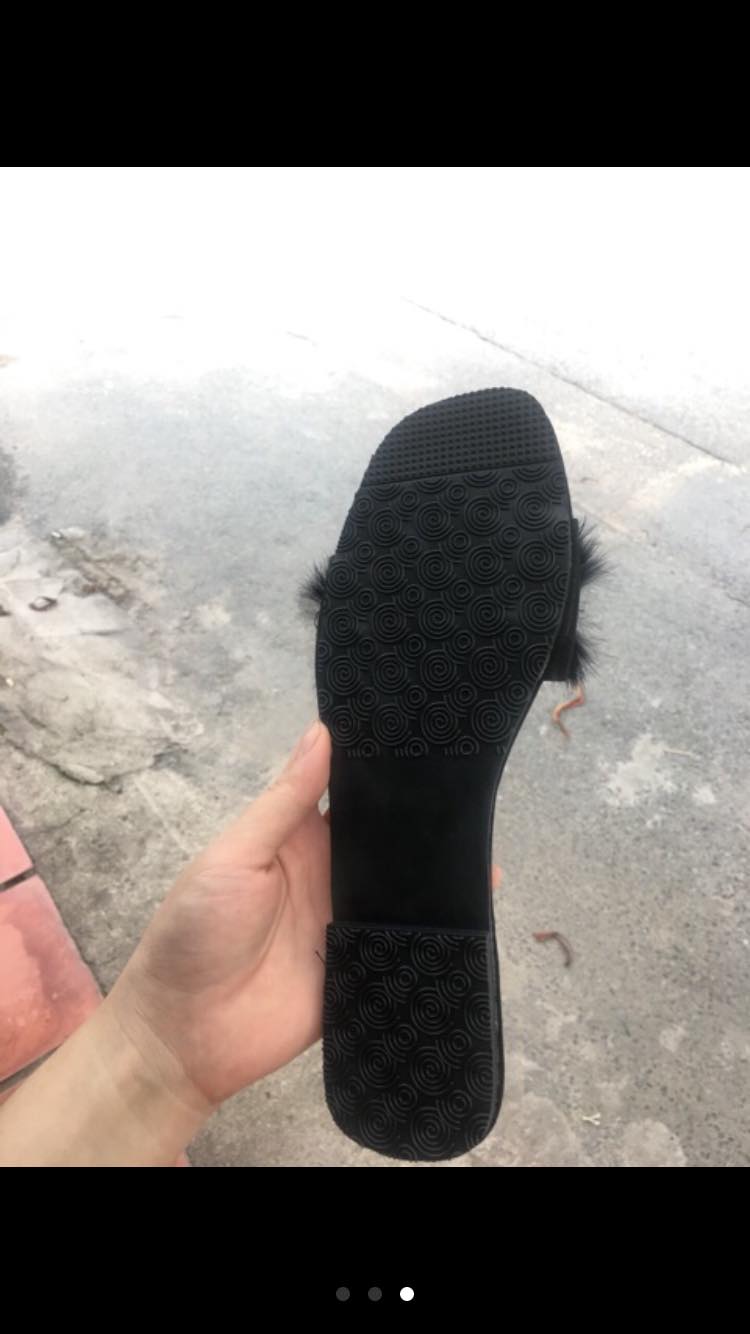 [HCM]Dép quai ngang lông xù mịn