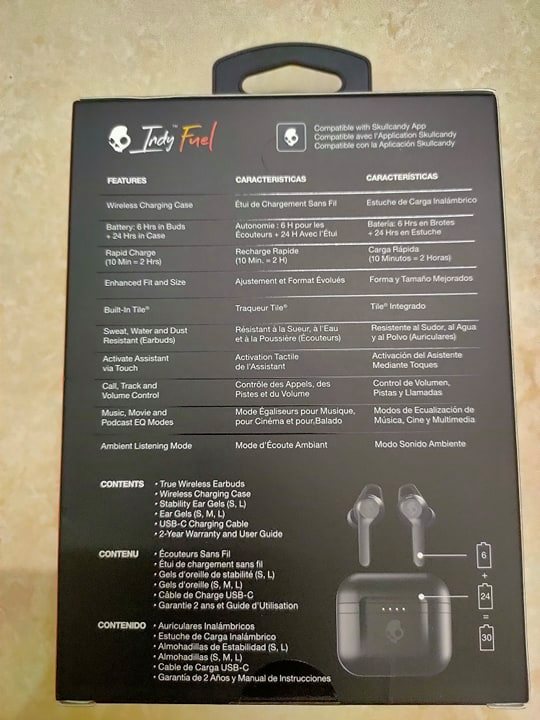 Tai nghe Bluetooth Skullcandy Indy FUEL True Wireless In-Ear