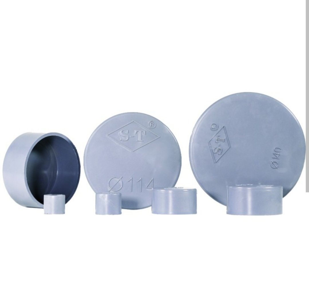 Nắp chụp, nắp bịt trơn ống nước nhựa pvc phi 114, phi 140, phi 168 phụ kiện ống nước