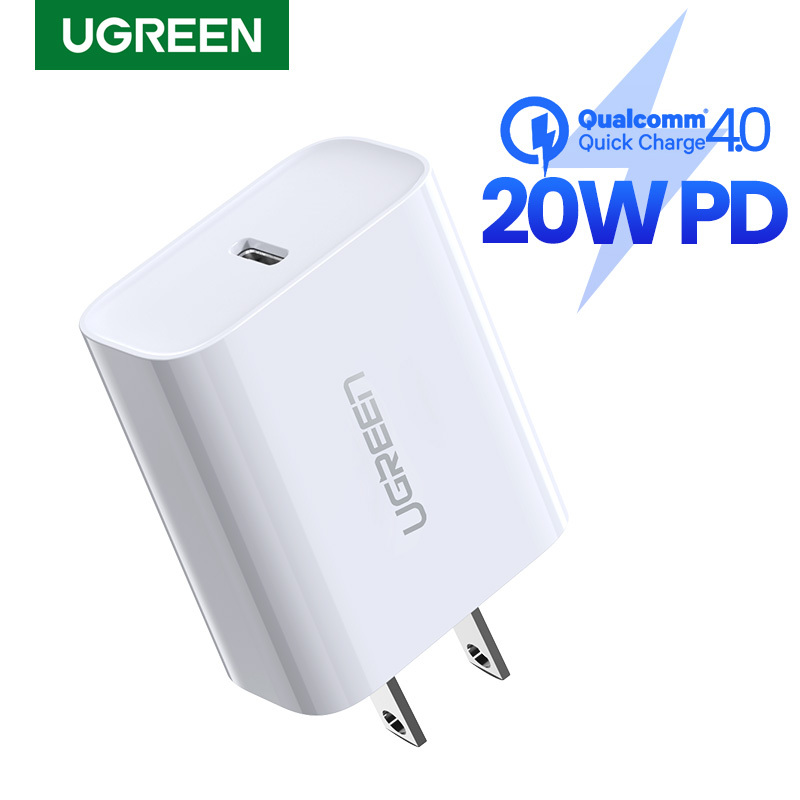 【For iPhone 12】UGREEN 20W Power Delivery Fast Charger for iPhone 12 Pro max SAMSUNG Xiaomi Huawei VIVO OPPO