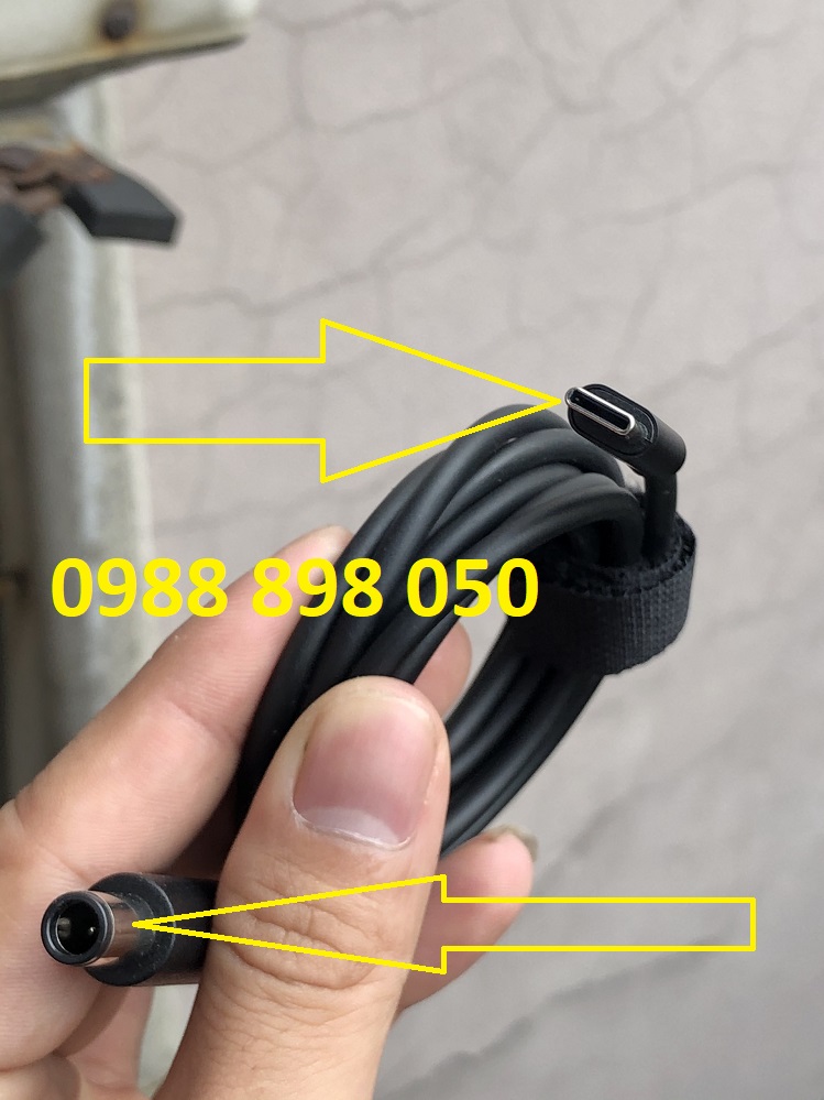 cáp cạc chuyển usb c sang sạc laptop dell (type-c to dell)