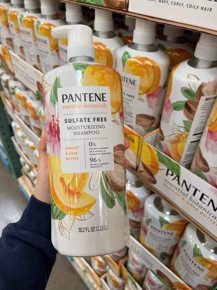 Dầu gội pantene essential botanicals 1.13l (Apricot & Shea Butter)