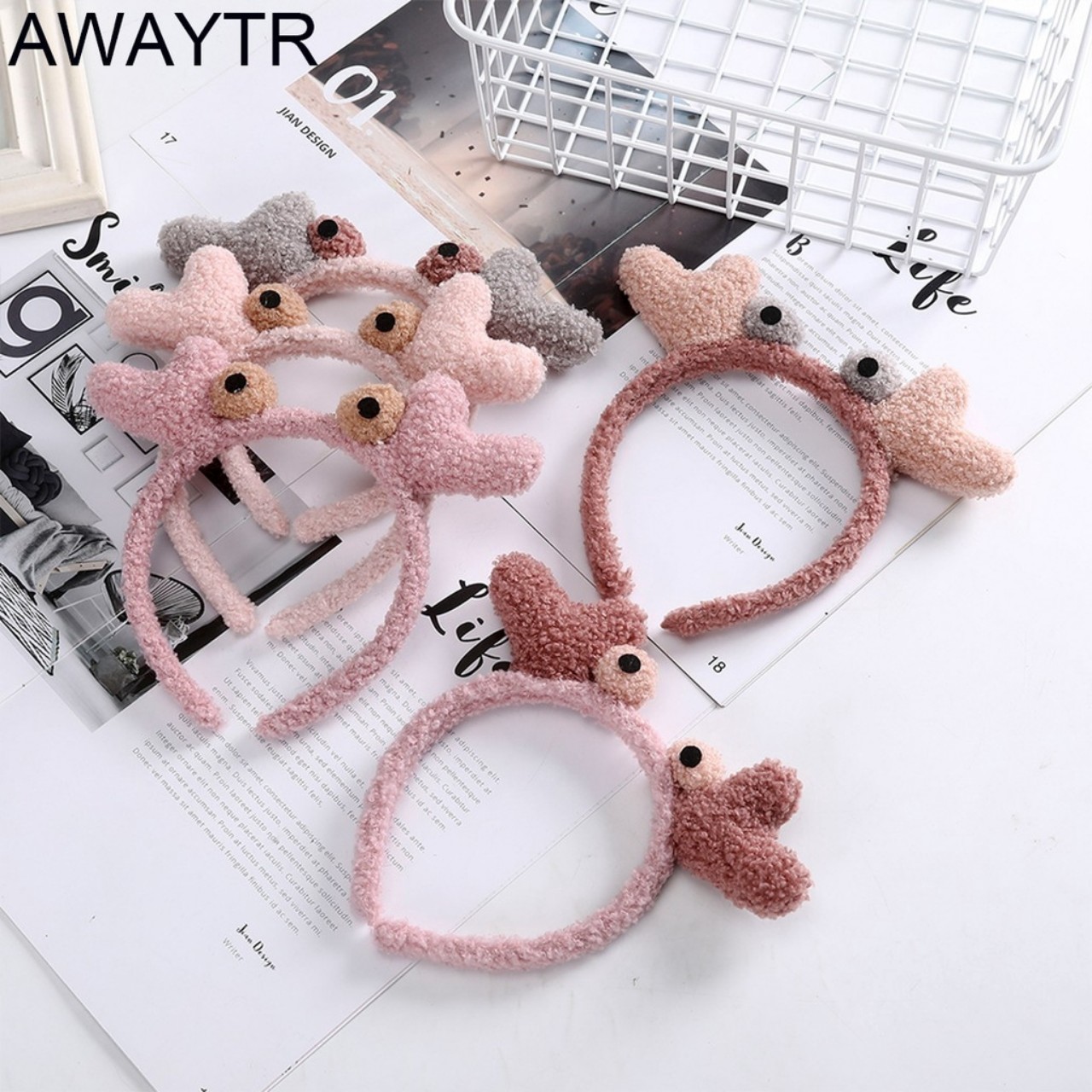 Cài, băng đô sừng hươu lông nhung siêu mịn đáng yêu phong cách Hàn Quốc- cài tóc nữ - Selenshop