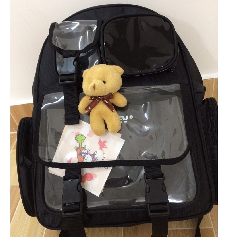 Móc khóa - móc khóa gấu bông cài balo siêu xinh cute dễ thương