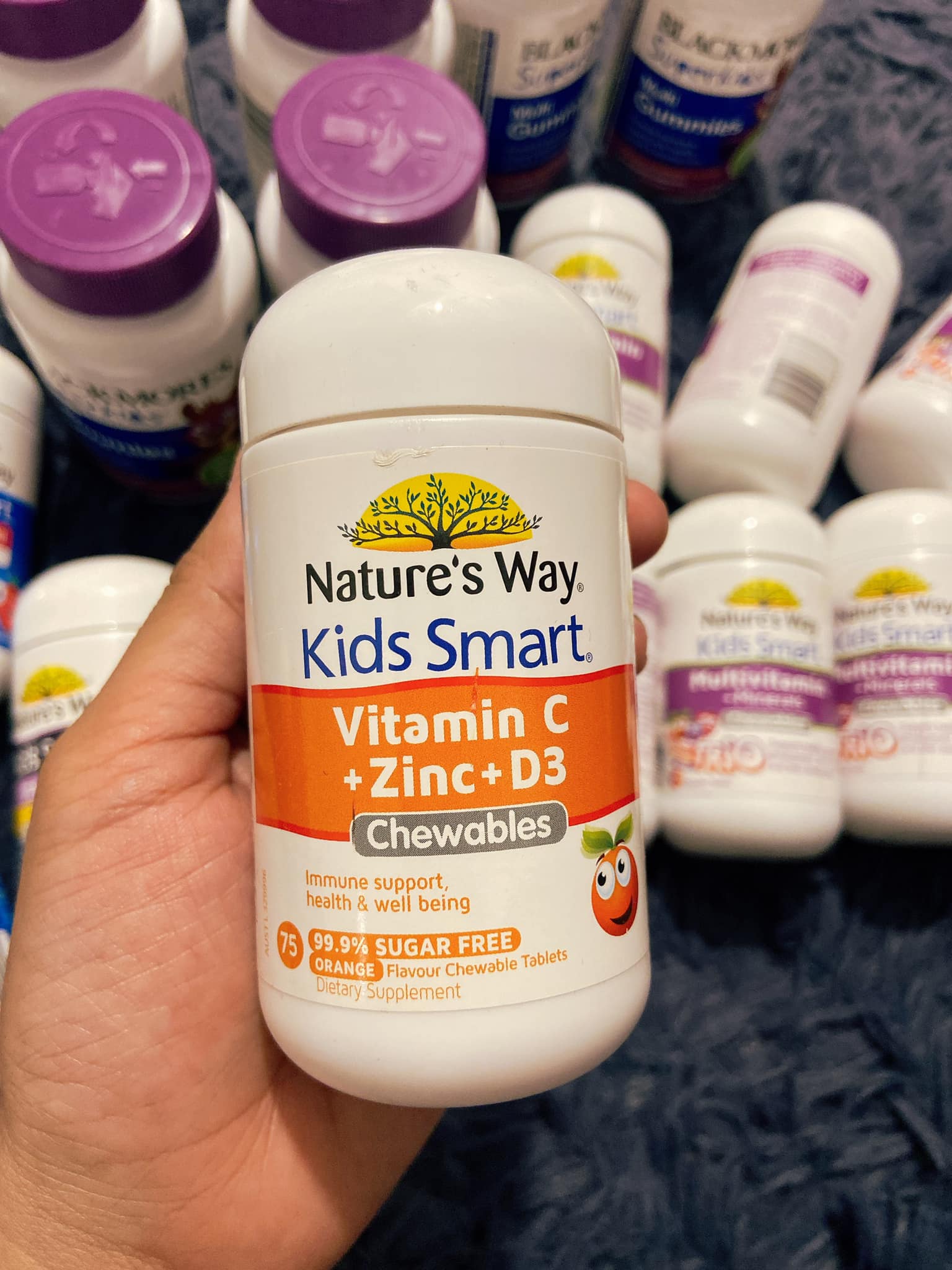 Nature's Way Kids Smart Vitamin C Zinc D3 Chewable