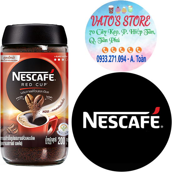 Combo 5 hũ cà phê hòa tan kết hợp cà phê rang xay nescafé red cup hũ 200g / cafe hòa tan cafe rang xay nescafe 200g