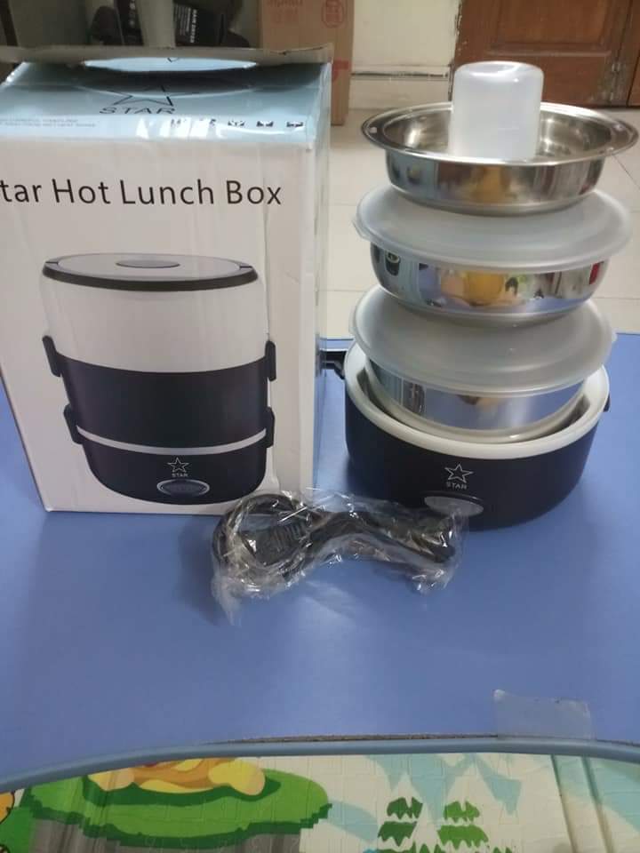 HỘP CƠM CẮM ĐIỆN INOX 3 TẦNG ĐA NĂNG
