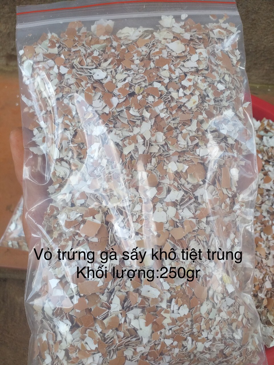 Combo 250gr vỏ trứng miếng + 250gr vỏ trứng mịn [tặng thêm 150gr phân cá hữu cơ]