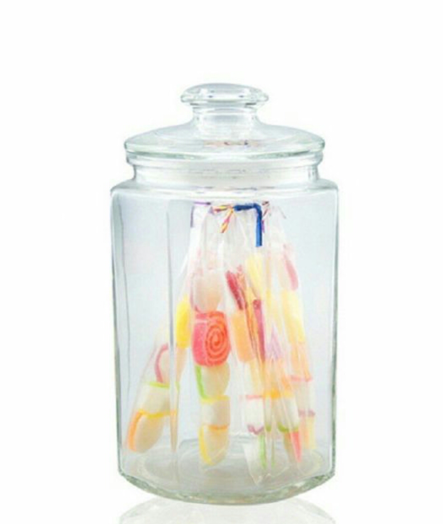 Hủ thủy tinh  bát giác 3000ml