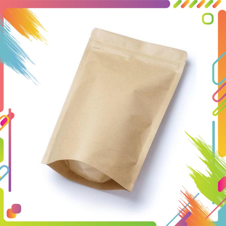 Túi Zip Giấy Kraft 2 mặt giấy đáy đứng ( Đựng các loại hạt khô)