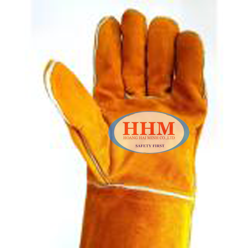 Găng tay da thợ hàn GNC màu cam(Orange)