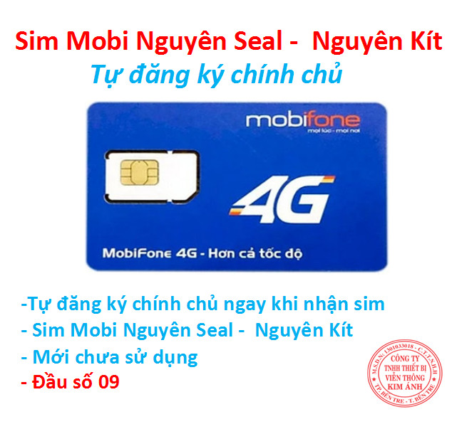 Sim Mobifone nghe gọi mãi mãi loại nguyên kít, nguyên seal tự đăng ký chính chủ chưa sử dụng mới tinh, Hàng chính hãng FREESHIP - CHƯA KÍCH HOẠT