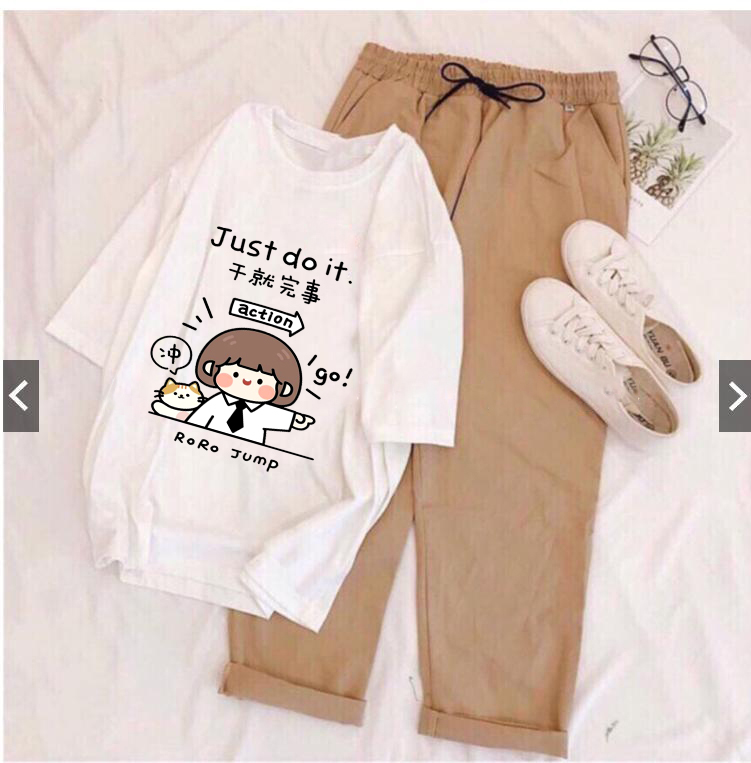 SÉT áo cô bé just do it KÈM QUẦN