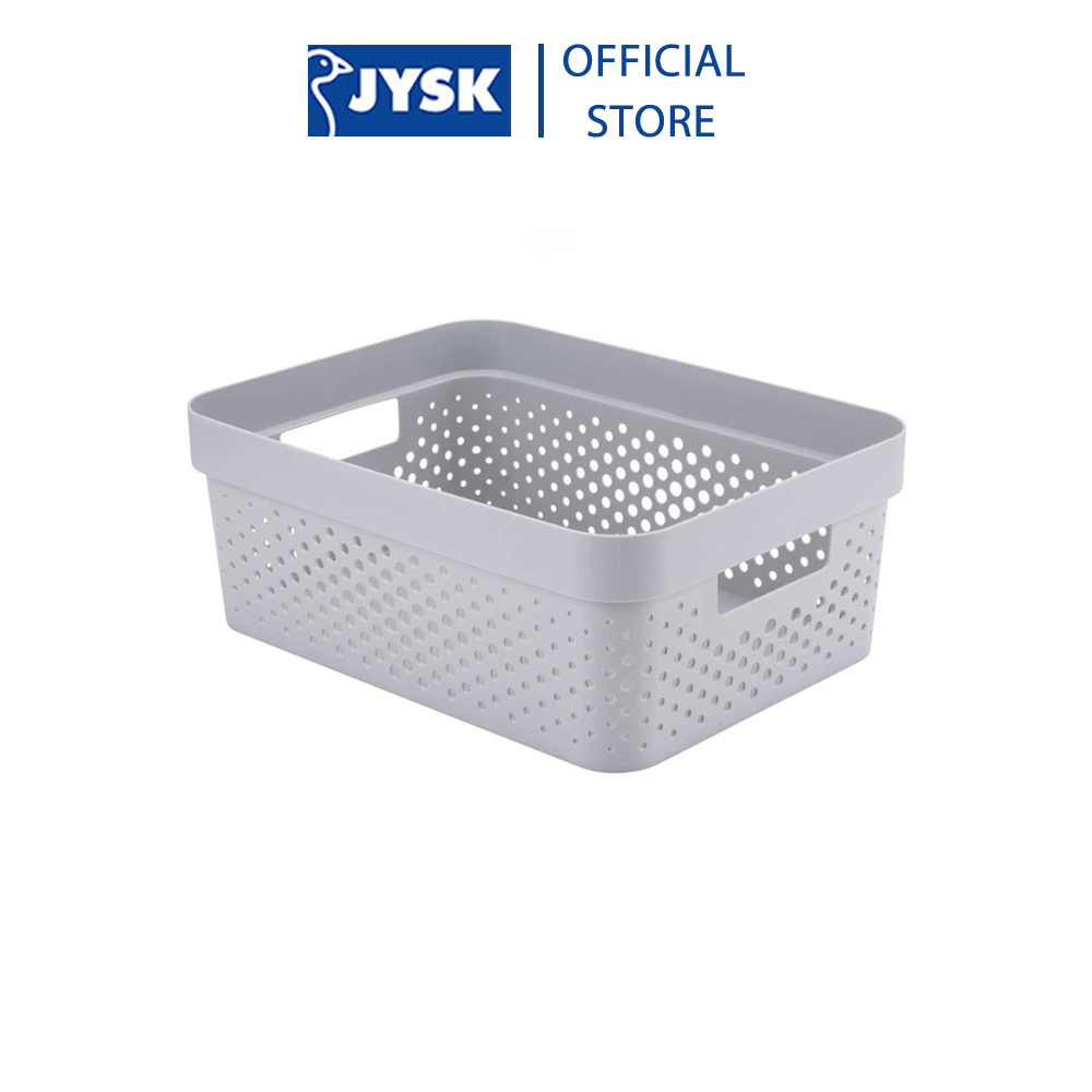 Giỏ đựng đa năng | JYSK Infinity | nhựa | trắng/xám | nhiều kích thước