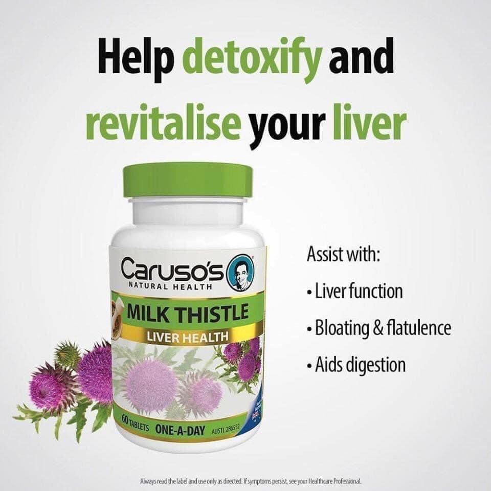 Bổ gan Milk thistle Carusos 35000mg