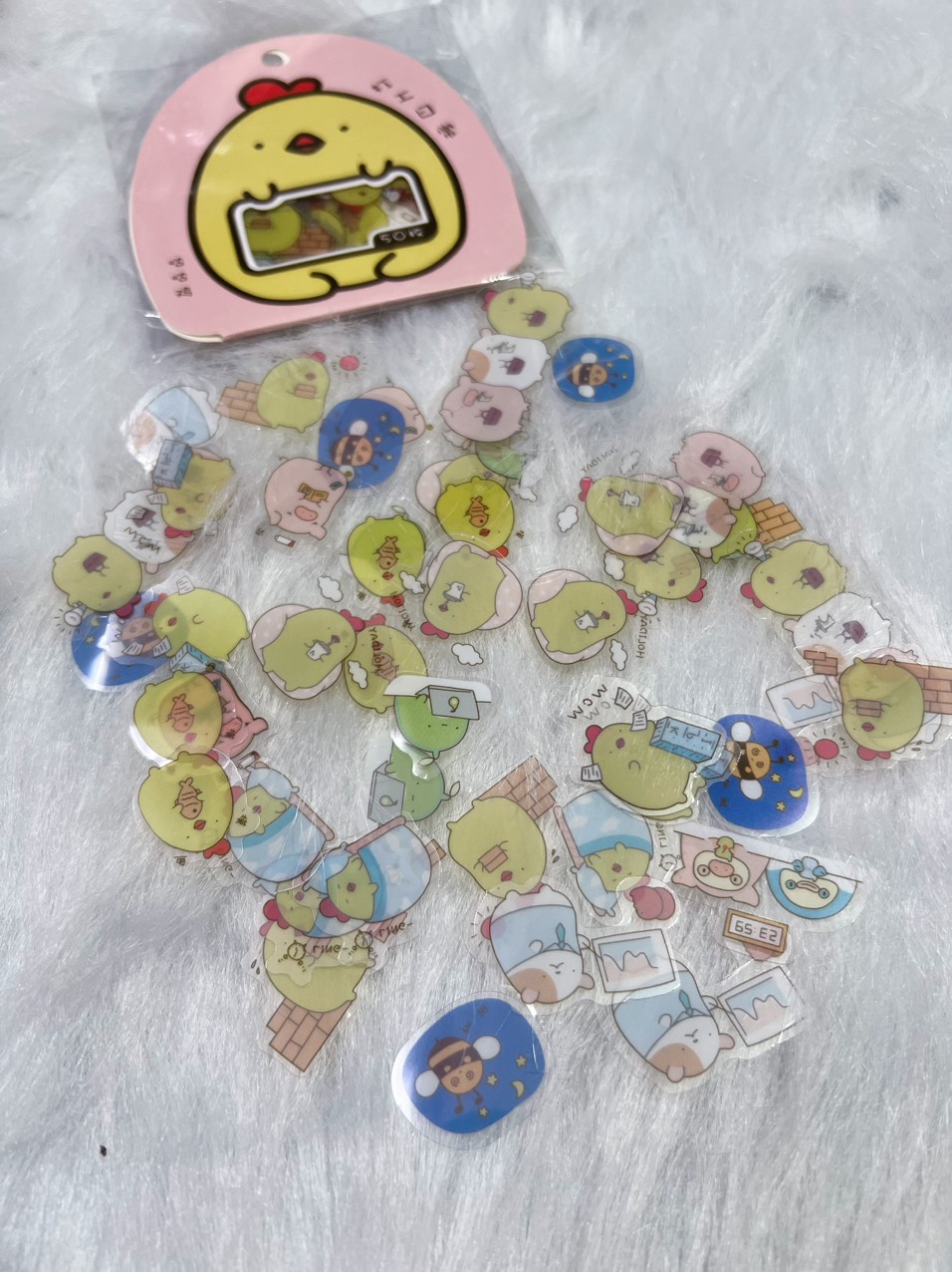 gói 50 miếng sticker molang phiên bản mới