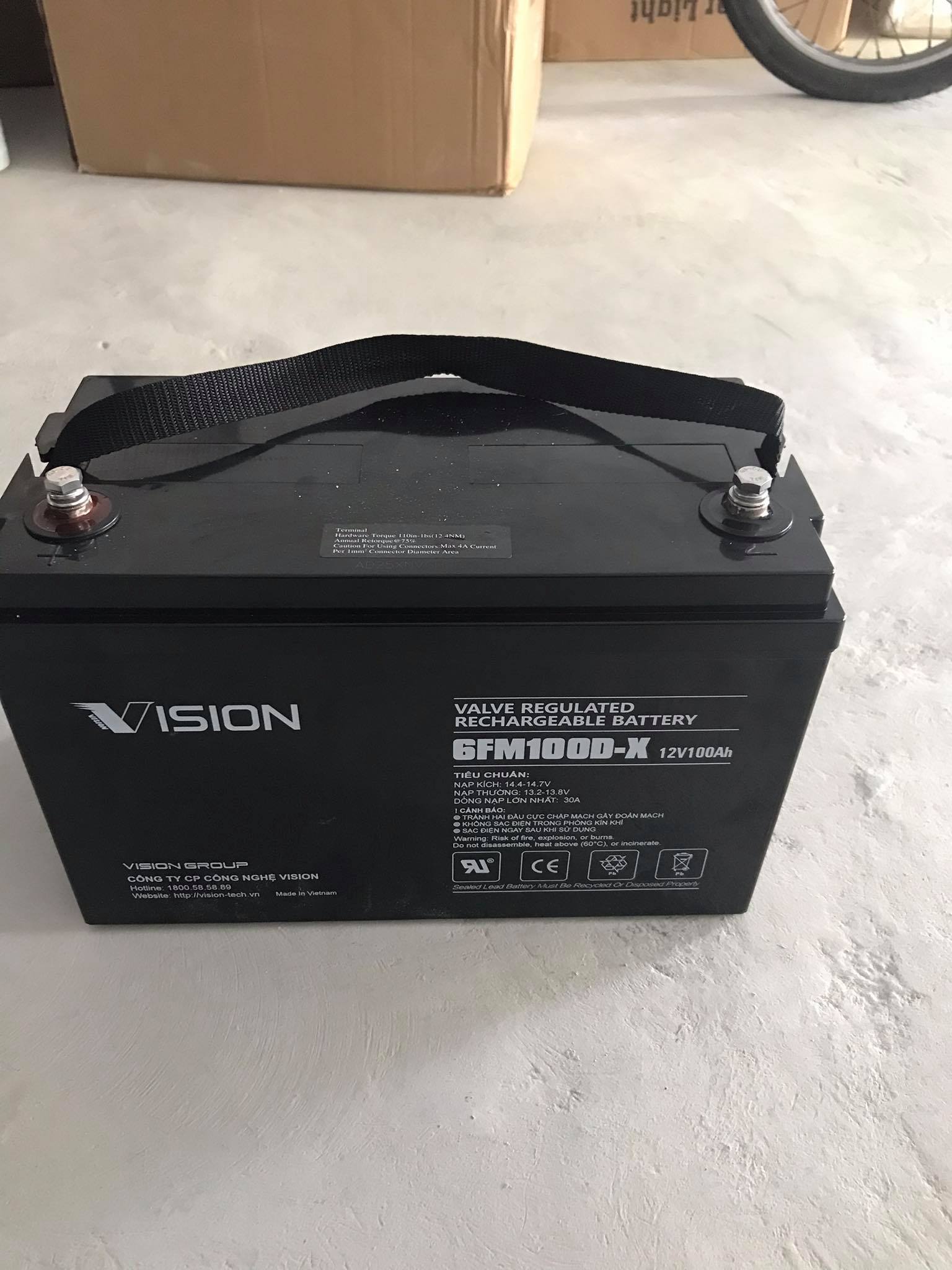 ẮC QUY XẢ SÂU VISION 12V-100D-X (12V-100AH)