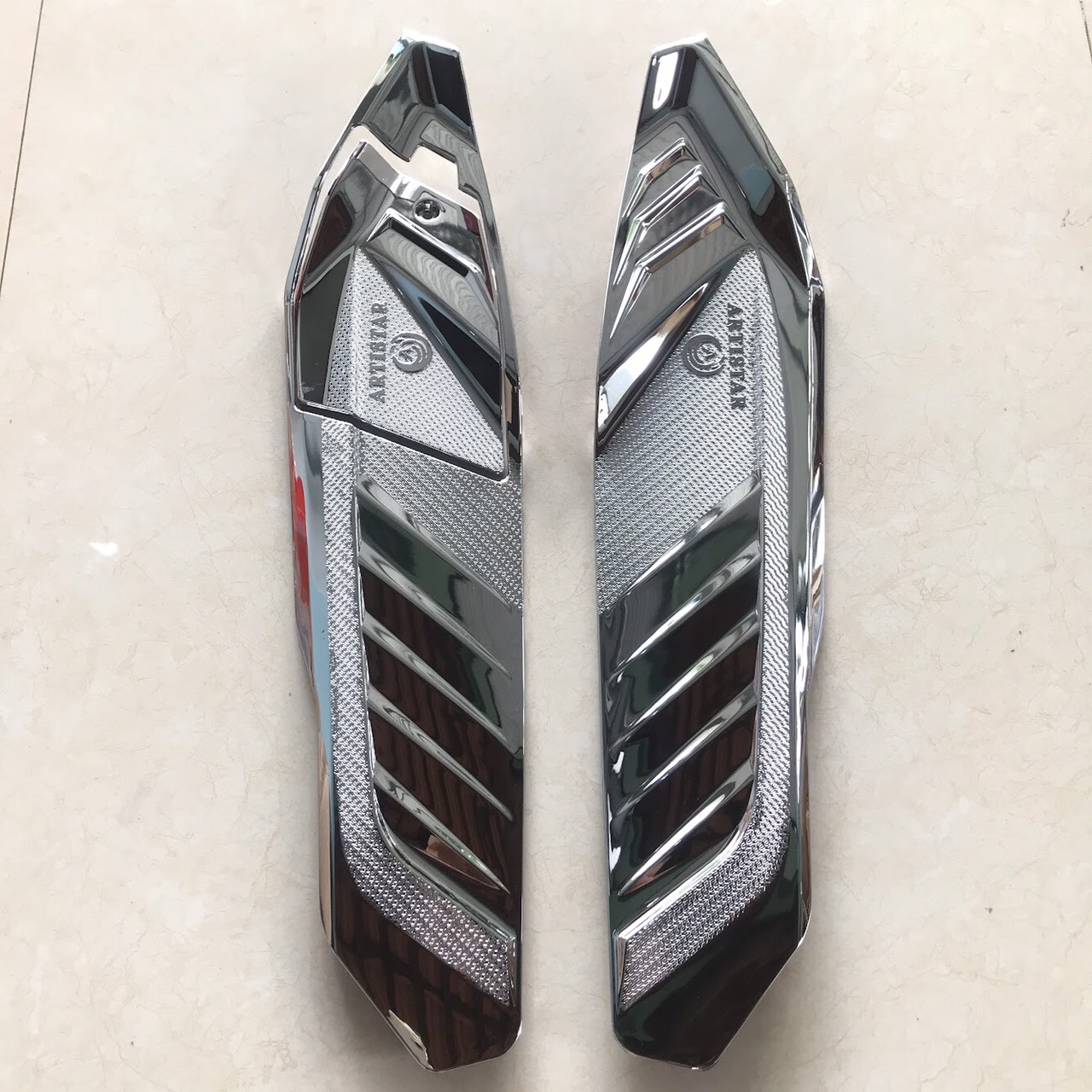 Bộ ốp hông lớn dùng cho đời xe ab 2022 2023 2024 - 125 160cc crom / cacbon