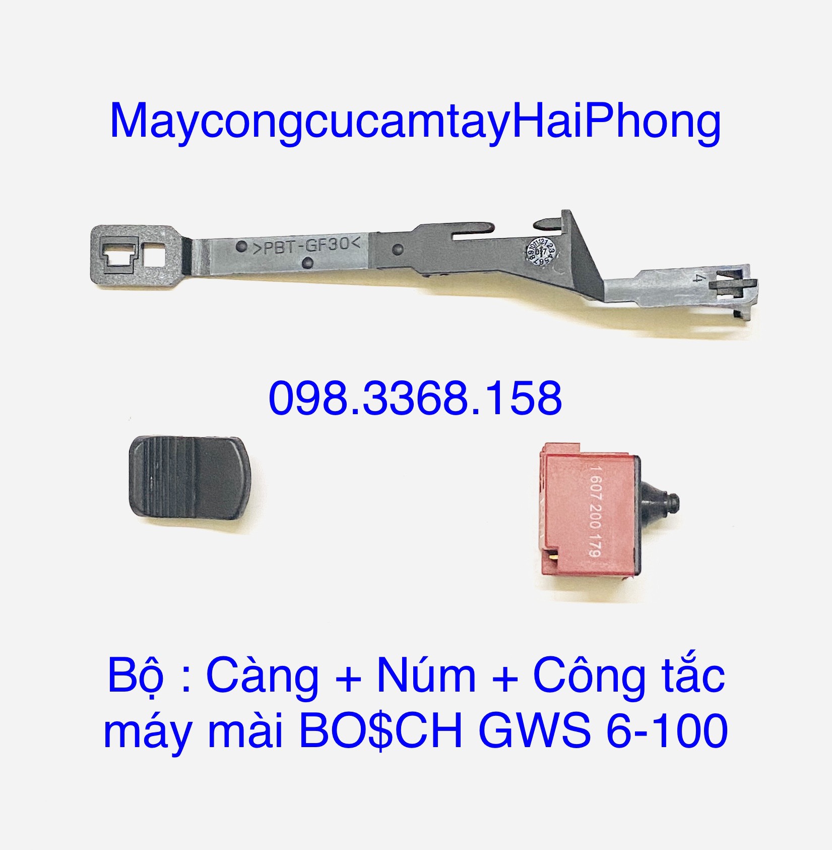 CÔNG TẮC MÁY MÀI BO.S.CH GWS6-100 SIN ( BỘ CÀNG + NÚM GẠT + CÔNG TẮC )