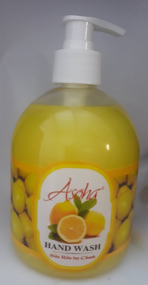 [HCM]Sữa Rửa Tay ASOHA 500ML Hương Chanh