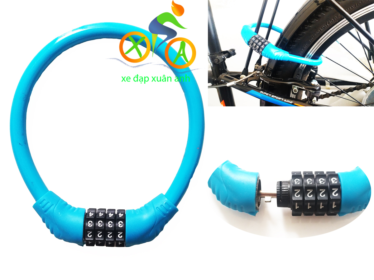 Khóa dây 4 số chống trộm xe đạp