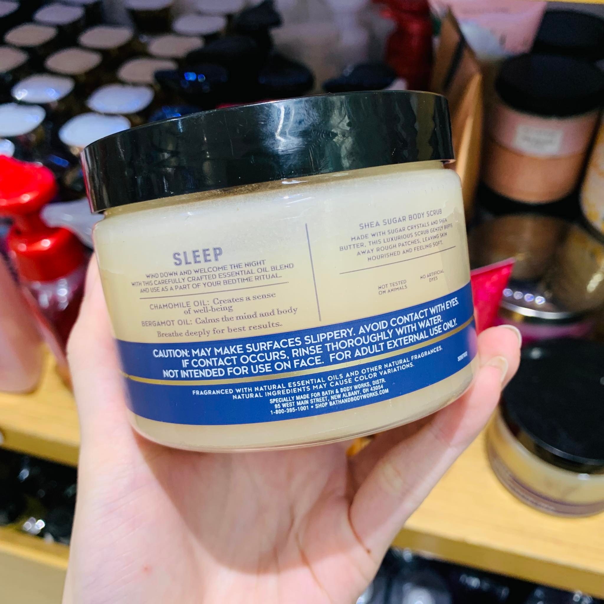 [SaigonScent] Tẩy tế bào chết cơ thể Bath & Body Works Aromatherapy - Sleep ( Chamomile + Bergamot - 355mL )