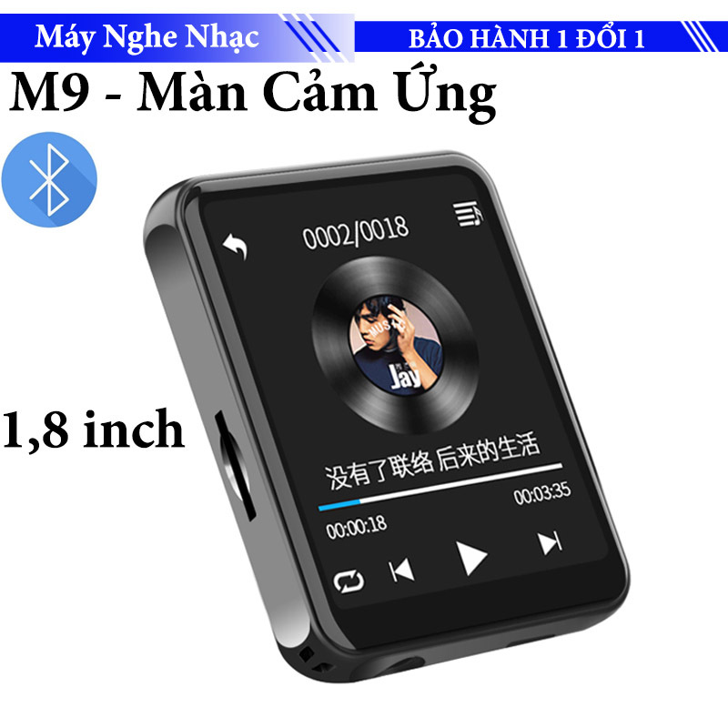Máy nghe nhạc Ruizu M9 MP3 có Bluetooth cao cấp Ruizu M9 - Hifi Music Player - Màn hình cảm ứng 1.8inch - Lossless