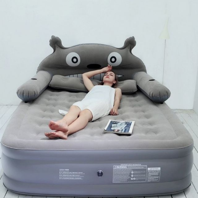 Giường Hơi Hình Thù 1 Tầng, 3 Tầng (Tặng Kèm Bơm Điện, Gối Ôm Và Miếng Vá)