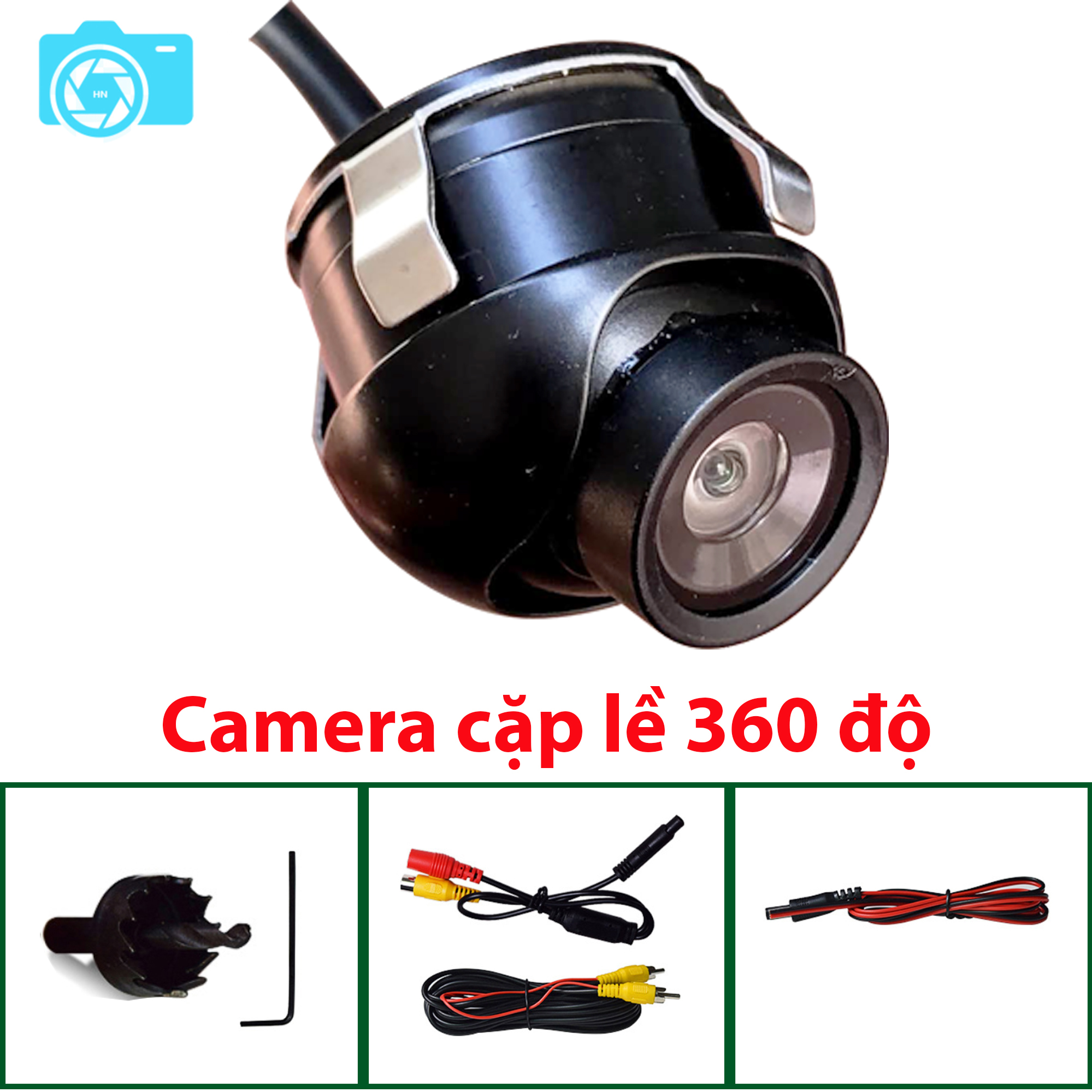 Camera cặp lề - camera gắn gương ô tô, 360 độ nhỏ