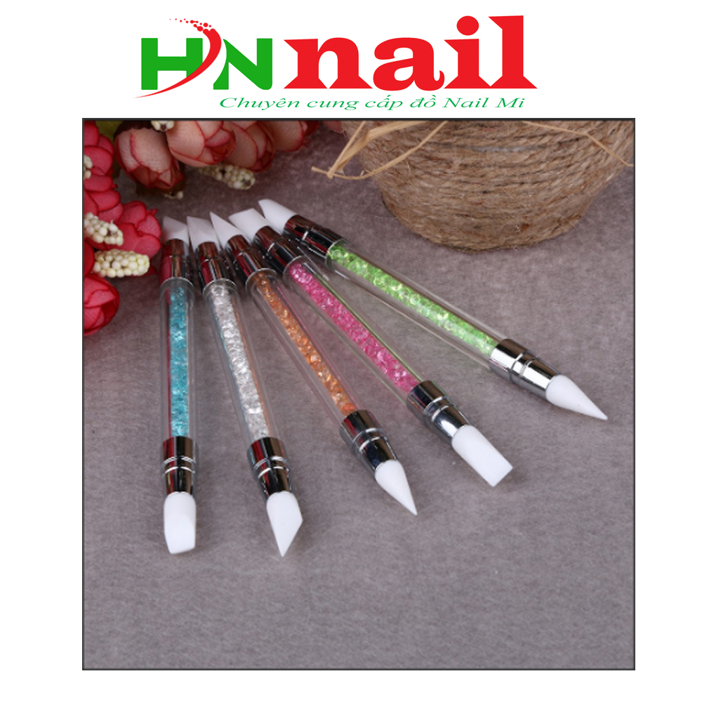 Cọ silicon 01 chiếc (ngẫu nhiên) trang trí móng làm nail mishop hnnail