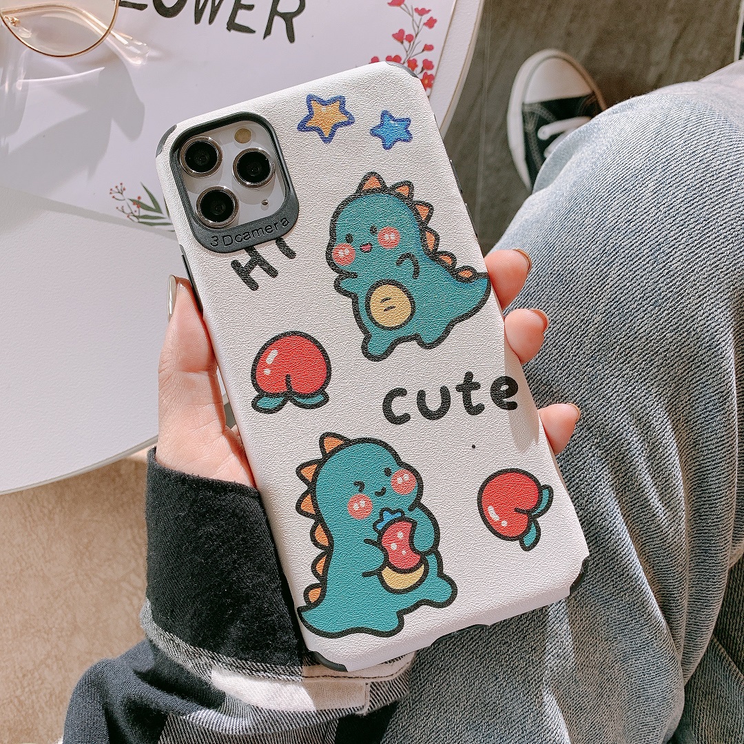 Ốp Lưng Da IMD Happy Dinosauy