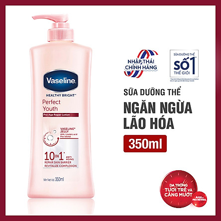 Sữa Dưỡng thể Vaseline trắng da chống lão hóa 10 in 1