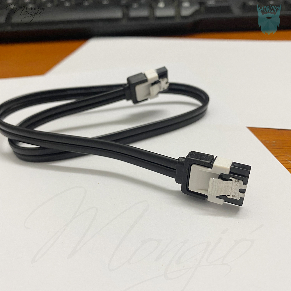 Cáp kết nối dữ liệu SATA 2 đầu thẳng cho ổ cứng PC (Đen)