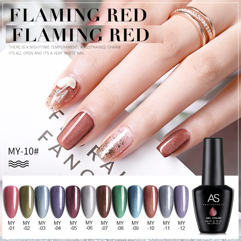 Sơn Gel AS vỏ đen Mã MY Mắt Mèo 3D (cam kết chính hãng lựa màu tự do hơn 2000 màu)
