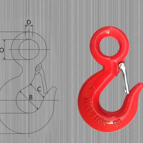 Móc cẩu - móc cẩu cáp (móc treo có khóa ) CÁP THÉP Thái Bình Vina