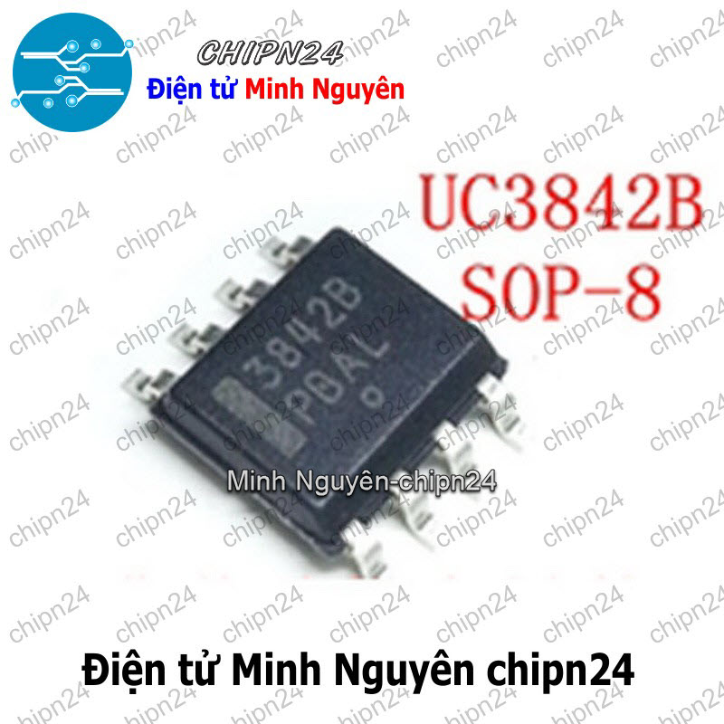 [2 con] (ST) IC Dán UC3842B SOP-8 Hàng Tốt (SMD) (UC3842 3842) - HH002523