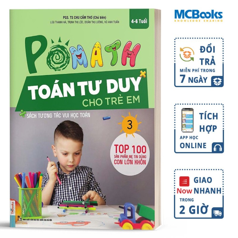 Pomath -Toán tư duy cho trẻ em tập 3 - MCBooks