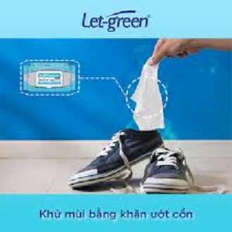 Khăn ướt cồn Let Green - 50 miếng (Bịch)