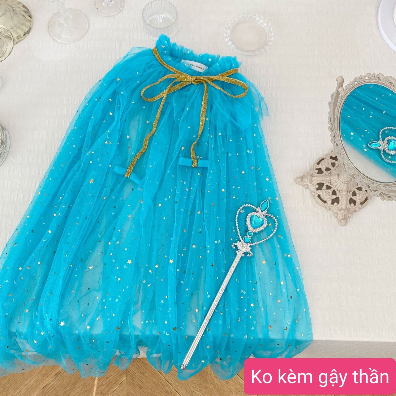 Áo choàng công chúa nhiều màu cho bé