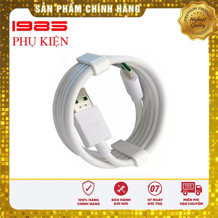 Cáp sạc nhanh vooc oppo reno 4a chui type c chính hãng