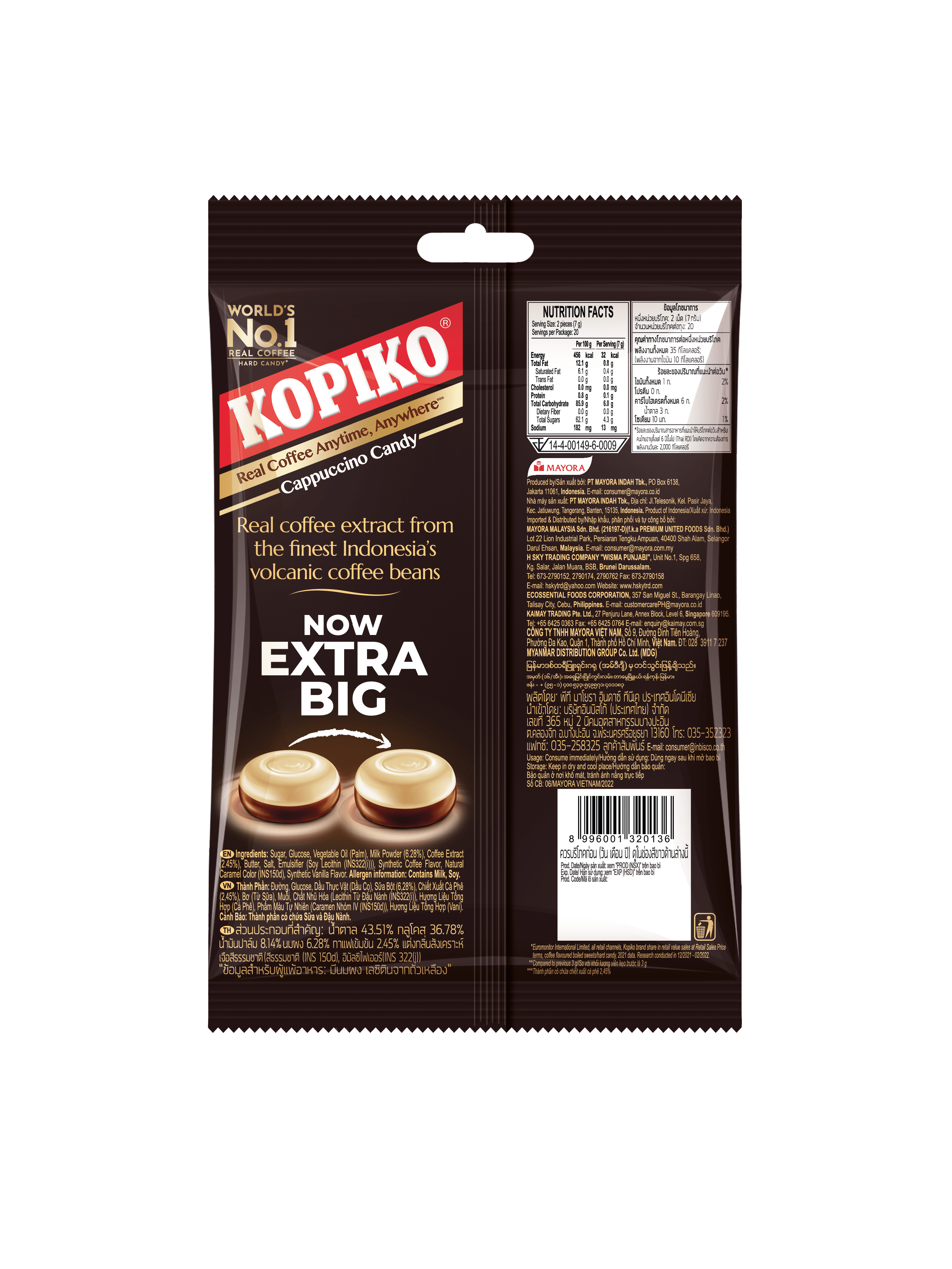 Combo 2 Kẹo Cà Phê Sữa Kopiko 140G